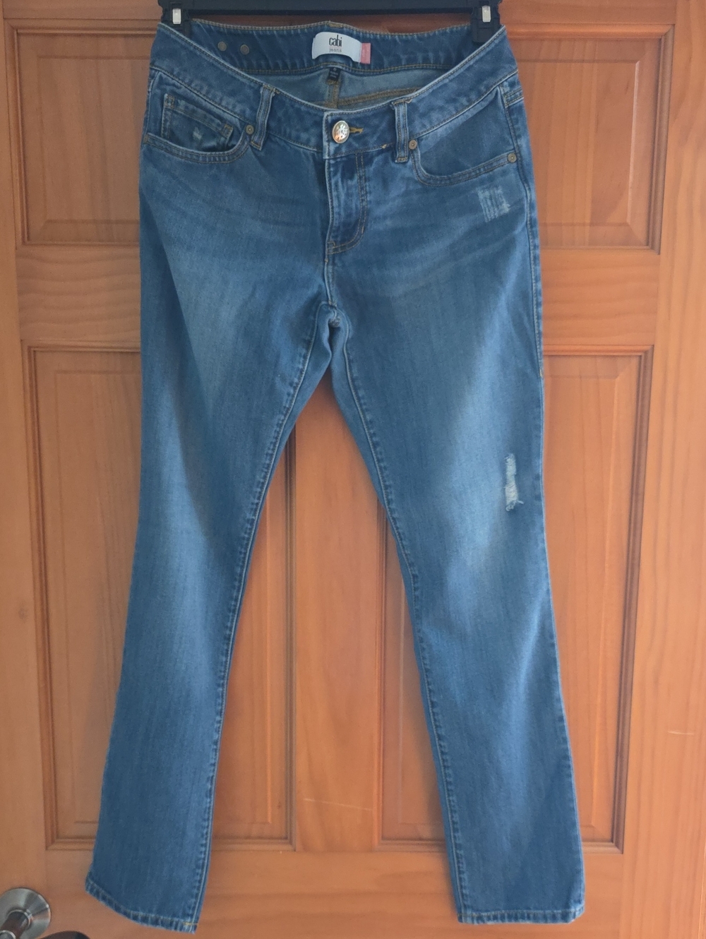 CAbi Slim Boyfriend Jeans in Medium Blue Size 6